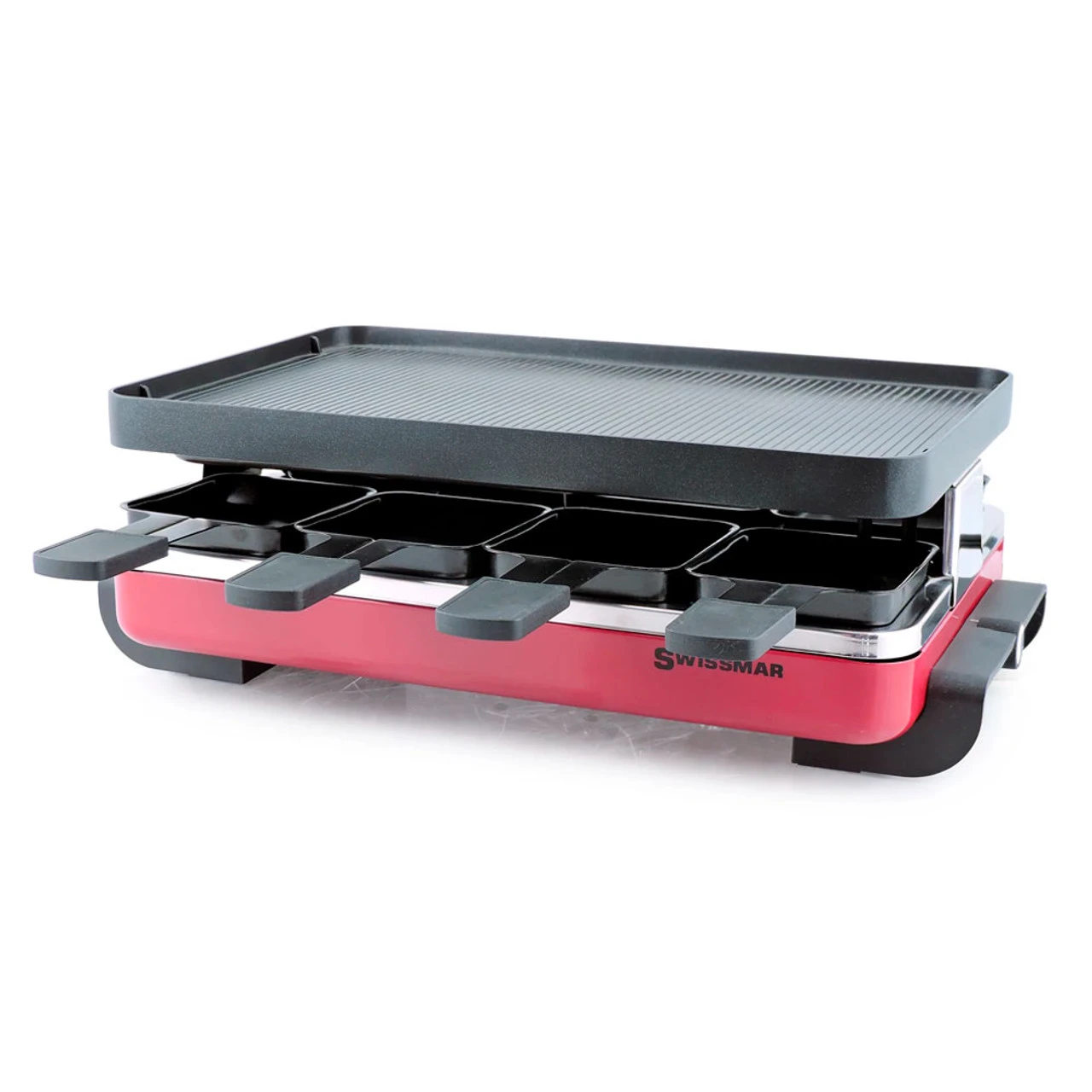 SWISSMAR Classic 8 Person Red Raclette Grill 1 SWISSMAR Classic 8 Person Red Raclette Grill