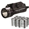 STREAMLIGHT TLR-1s LED Rail Mounted With Strobe Black Flashlight With Lithium Batteries 12-Pack (69210-85177-BUNDLE)