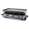 SWISSMAR Classic 8 Person Anthracite Raclette Grill With Aluminum Non-Stick Top (KF-77041)