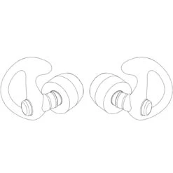 SUREFIRE Sonic Defenders Full-Block Foam-Tipped 1 Pair Medium Black Earplugs (EP10-BK-MPR) -Outdoor Equipment Shop media 22758.1667559919