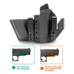 GRITR IWB Kydex Appendix Carry Right/Left Hand Pistol Holster Fits Glock 48 -Outdoor Equipment Shop media 26629.1668703833
