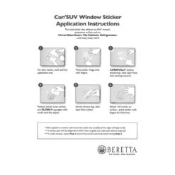 BERETTA Window Decal 9 BERETTA Window Decal -Outdoor Equipment Shop media 32069.1609074478