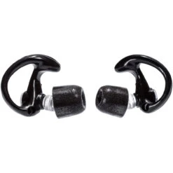 SUREFIRE Sonic Defenders Full-Block Foam-Tipped 1 Pair Medium Black Earplugs (EP10-BK-MPR)