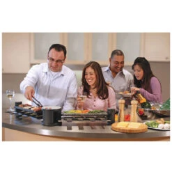 SWISSMAR Swivel 8-Person Raclette Grill With Aluminum/Granite Plate (KF-77073) -Outdoor Equipment Shop media 50066.1634982527