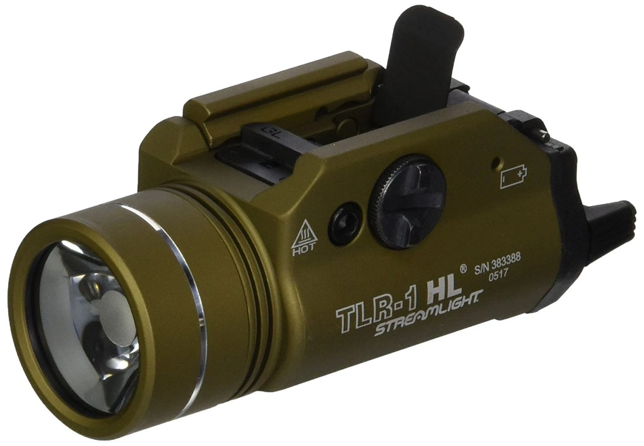 STREAMLIGHT TLR-1-HL Rail Mounted 1000 Lumens Flat Dark Earth Tactical Wepon Light (69266) 1 STREAMLIGHT TLR-1-HL Rail Mounted 1000 Lumens Flat Dark Earth Tactical Wepon Light (69266)