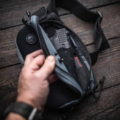 GALCO Fastrax Pac Gray/Black Compact Waistpack (FTPRGBC) -Outdoor Equipment Shop media 55677.1677839314