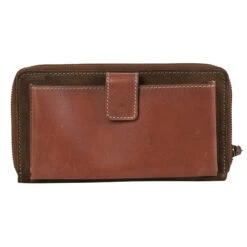 STS Cowhide Brown Suede Saddle Tramp Bentley Wallet (STS-61378) -Outdoor Equipment Shop media 79463.1675245194