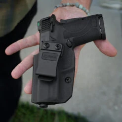GRITR IWB Kydex Right/Left Hand Holster Fits Smith & Wesson M&P Shield EZ 9/380 -Outdoor Equipment Shop media 91666.1653057688